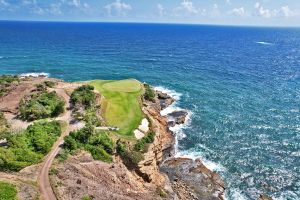 Cabot Saint Lucia (Point Hardy) 17th Green Aerial
